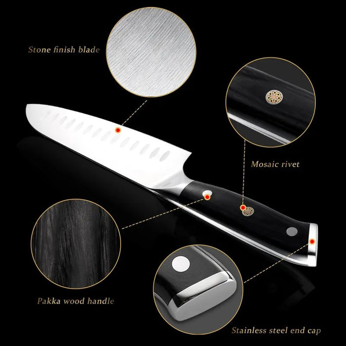 Soshida Ultra 7" Santoku Knife