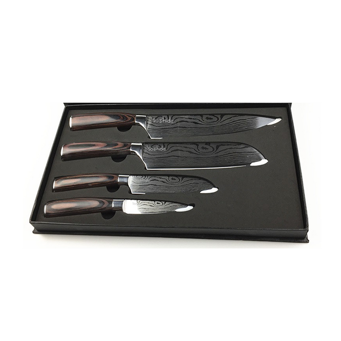 Japanese Soshida Chef Knife Set