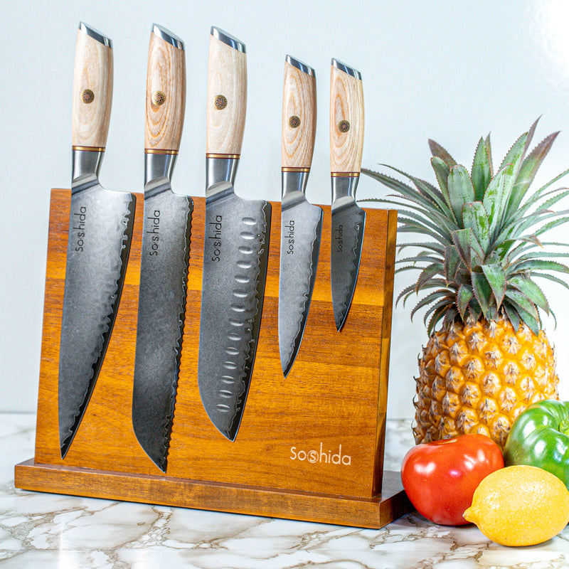  MOSFiATA 5” Chef Knife and 3.5 Fruit Knife Set with